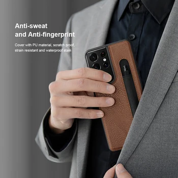 Stylus Pliiats puhul Samsung S21 Ultra 5G Nillkin S-Pen Pliiatsi Tasku Pesa Omanik Äri-Nahast Kate Galaxy S21 Ultra