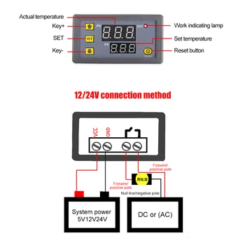 Temperatuuri Kontroller Digitaalne Termostaat Moodul LED Temperatuuri Kontroll-Lüliti Mikro -, Kütte-Jahutuse Temperatuuri Kontroll