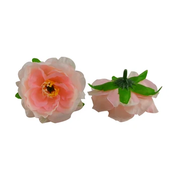 12tk 5CM Kunstlik Tee Rose Dekoratiivsed Silk Flower Pead DIY Juuksed Vanik Aksessuaar Rekvisiidid Pärg Kodu Pulm Teenetemärgi