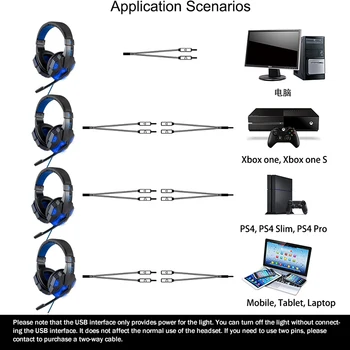 Professionaalne Led Valgus Gamer Headset Arvuti PS4 PS5 Fifa 21 Gaming Kõrvaklapid Bass Stereo PC Juhtmega Peakomplekt Mic Kingitused