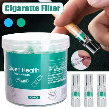 100tk Ühekordsed Tubakas Sigareti Filter Suitsetamist Vähendada sigarettide Filtreerimine Puhastus Valdaja Konteineri Suitsetamine Tarvikud I88