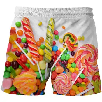 Suvel 2020 vabaaja lapsed suhkru lühikesed püksid Streetwear kawaii maitsvaid komme multikas prindi püksid korea Harajuku Stiilis püksid