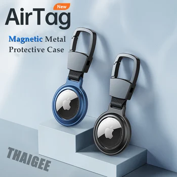 Magnet Metalli Kaitsva Airtag Puhul Airtags Kate Võtmehoidja Omanik Apple Tracker Anti-kaotatud Seadme AirTag Juhul
