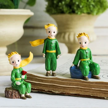 Armas Prints Vaik Loova Käsitöö Kook Dekoratsioonid Väike Poiss Mudel Seisab Micro Maastiku Lillepotid Decor Kodus Kujukeste