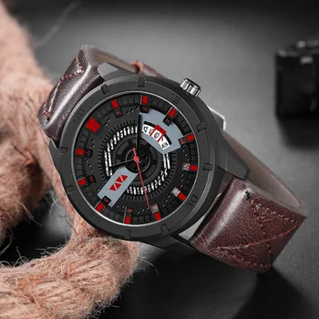 Meeste Spordi Vöö Veekindel Kalender Watch Fashion Luksus Arenenud Kõik-match Business Casual Quartz Watch WA53