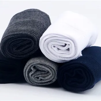 Sokid Must Valge Meeste Värviga 100 Puuvillased Sokid Kaua Meeste Vabaaja Kleit Meeste Sokid Business Casual Hingav Soks Sox Mees