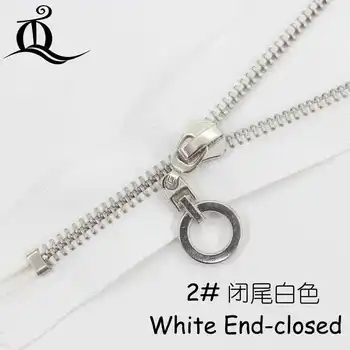 Close-End/avatud 15-45cm 5# 1tk valge&must hõbedane Metallist Tõmblukk Õmblusmasinad zip Rõivas Tarvikud Teksad Lukuga DIY tööriistad tõmblukk