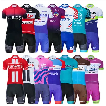 2021 Meeskond Prantsusmaa Rattasõit Riiete Komplekt MTB Jalgratas Riided Ropa Ciclismo Bike Jersey Kiire Kuiv Meeste Lühike Maillot Culotte Ülikond