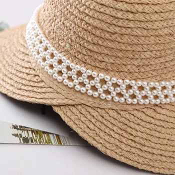 2021 Uued Õled Suve Müts Naiste Päike Müts Tuul kaelapaela kinnitamine Lai Nokk UPF 50+ üro Kaitse Beach Müts Raffia Naiste Suve Mütsid