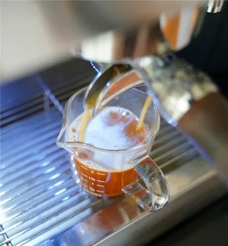 Kahe-tila Tass Kohvi, Espresso Tassi, Jaapani Stiilis Mini Piima Tass kahepoolne Skaala, kuumuskindlast Klaasist mõõtekork