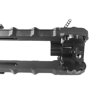 Harris CS Taktikaline V9 Metallist Statiiv koos QD 20mm Picatinny Rail Mount Bipod Adapter Reguleeritava Pikkusega Musta Värvi