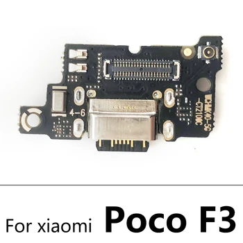 Laadimine USB Pordi Pistiku Xiaomi Poco M3 F1 F2 Pro F3 X3 NFC-Liides Juhatuse Osad Flex Kaabel Koos Mic Mikrofon