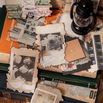 Journamm 50tk Vintage Ajaleht Tempel Deco jaoks Kirja Scrapbooking Kaardid Journaling DIY Retro Kerge Materjalid, Paber