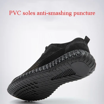 Veiligheid Werkschoenen Antislip Ademend Werkschoenen Mannen Voor Werk Tossud Anti-Lek Onverwoestbaar Schoenen