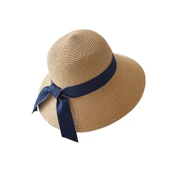 2021 Päike Müts Naiste Suvine Müts lihtne Kokkupandav Lai Nokk Tüdrukud Straw Hat Beach Naiste Mütsid Kaitsevad Reisi ühise Põllumajanduspoliitika Lady naiste müts