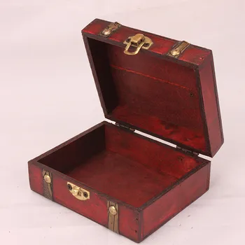 Ehted Kasti Vintage Puidust Käsitööna Box Mini Metallist Lukk Ladustamiseks Ehted Aare Pearl Ehted Kuva
