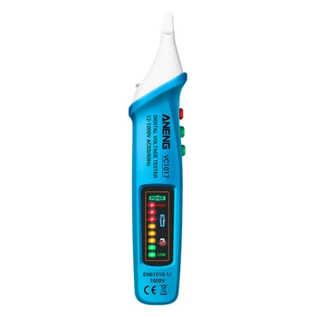 Võimsustegur elektrienergia Ammeter Voltmeeter Digitaalne Tester Pinge Detektor Mitte-kontakt LED Tuled Elektri-Näidik