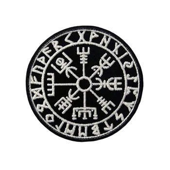 Põhjamaade Viking Kompass Lunavin Odin Rune Vegvis On Taktikaline Plaaster Moraali Armband Konks Kleebi Pääsme Denim Riided, Seljakott Kingitus
