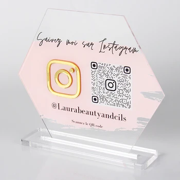 Ettevõtte Sotsiaalse meedia Märk Instagram Veebilehel Märk Pleksiklaasist Tahvli Logo Akrüül