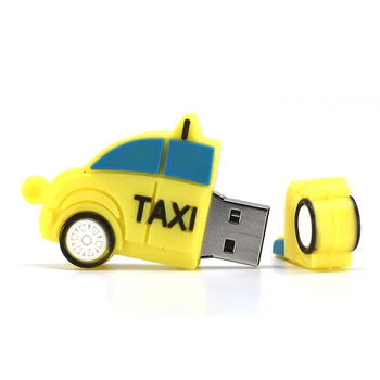 Auto Pen Drive Takso Cartoon Usb Flash Drive Tulekahju Veoauto Memory Stick võidusõiduauto Pendrive 4GB 8GB 16GB 32GB 64GB 128GB U Stick Kingitus