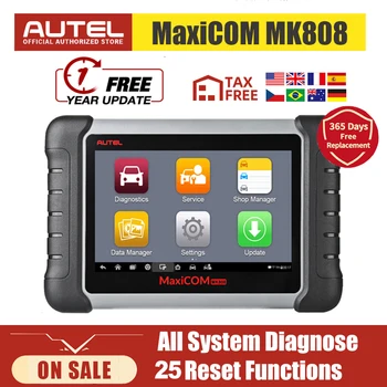 Autel MaxiCOM MK808 OBD2 Scanner Kõik Süsteemi Auto Diagnostika Tööriist Auto Tööriistad Auto-Koodi Lugeja-Võtme Kodeerimine