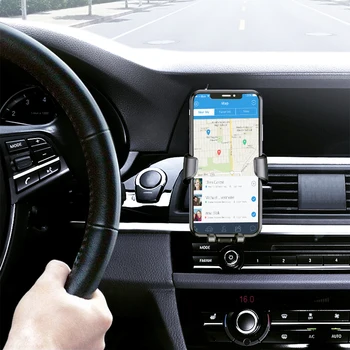 Gravity Kaugseire Universaalne Auto Telefoni Omanik Laisk Mobiilne Telefon Clip Õhu Väljalaskeava Lukk Auto ühildub Enamiku Nutitelefonid