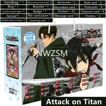 Rünnak Titan anime mäng kott kingikoti spetsiaalset paberit perifeerne märgi ja ringi kingitus