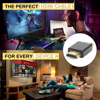 Laiendamine Konverteri Adapter Koppel HDMI-ühilduvate Tüüp A Extender Pistik 19 Pin Male to Male Adapter Sülearvuti Projektoriga