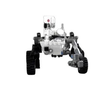 Space Station Raketi Lunar Lander Uudishimu Rover Shuttle Laeva Mudel ehitusplokid lepined Tellised Mänguasjad DIY Lastele Kingitusi