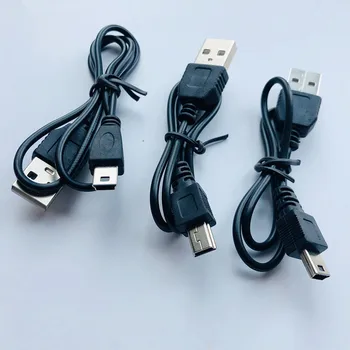 1tk 80cm USB 2.0 Male A-Mini B 5-pin Laadimise Kaabel digitaalkaamerad, MP3 - / MP4-Mängija, USB-Kaabel-Laadija