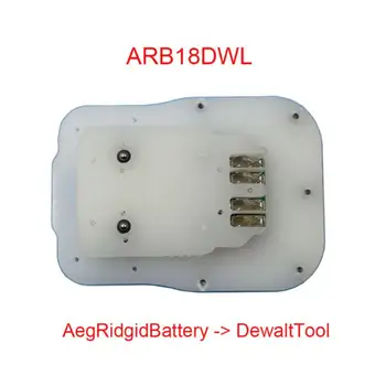 L1830R Adapter ARB18DWL Converter Kasutamise AEG RIDGID Li-ion Aku jaoks Dewalt 18V XR 20V Liitium Electric Power Tool DCB206