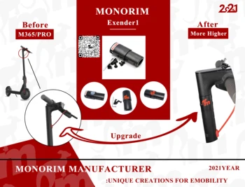 Monorim E1 ekstender xiaomi m365/1s/essential/pro1/pro2 5cm