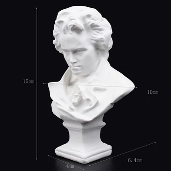 15cm Kõrgus Realistlik Beethoveni Vaik Rinna Kuju Figuriin