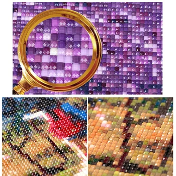 DUTEY 5D DIY täis Square Diamond drill joonis ristpistes Lotus & tiger 5tk Tikandid Kive Mosaiik Home decor kingitus