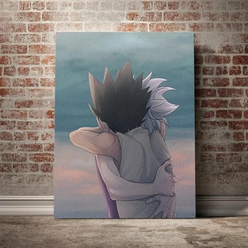 Kodu Kaunistamiseks HD Trükitud Gon Killua Hxh Lõuend Värvimine Anime Plakat Seina Kunsti Modulaarne Pilte elutuba Raamistik