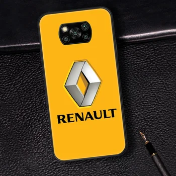 Renault Logo Sport Auto Telefoni Juhul Katta Kere Xiaomi Mi A2 A3 8 9 SE 9T 10 10T Lite Ultra Pro Poco X3 must Kate Pehme Kaitseraud