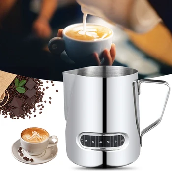 Roostevabast Terasest Piima-Le Kannu Kruus Espresso Kann Barista Käsitöö Kohv Cappuccino Ja Caffe Latte Tassi Pott Näidik