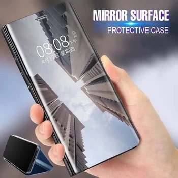 Smart Mirror Klapp Telefoni Puhul Huawei Nova 8 Pro 7i 6 SE 5 3i Nahast Seista Kaas Y6 Y7 Y8P Y9 Peaminister 2019 Kaitsev Kest