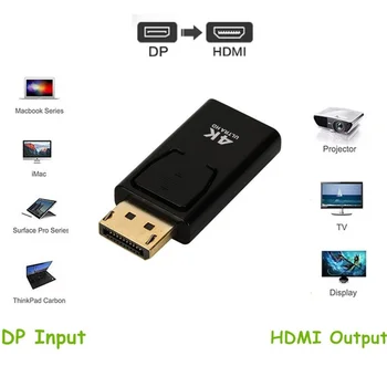 4K DisplayPort HDMI-ühilduv Adapter Converter Display Port Male DP Naiste HD-TV Kaabel-Video Adapter Heli-TV For PC