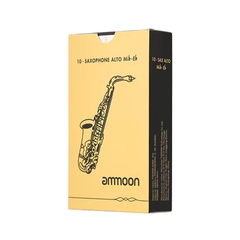 Ammoon 10pcs/Box altsaksofon Sax Traditsiooniline Pilliroog Tugevus 1.5 / 2.5 / 3.0 Saksofon Sax Accessaries