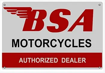 Võidu Vintage Märgid BSA Mootorrattad Volitatud Edasimüüja Reprodutseerimine Märk