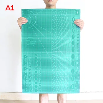 A1 A2 A3 A4 A5 PVC lõikelaud Multifunktsionaalne Roheline Plaat DIY Nahast Ameti Matt Vahend Naha Likers on Hea Abimees