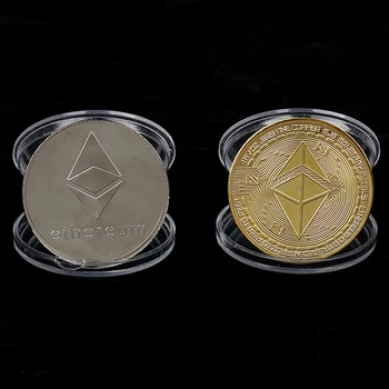 Müntide Kollektsiooni Bitcoin Ethereum/Litecoin/Kriips/Sulin Mündi 5 liiki mälestusmünte Tilk Laevandus