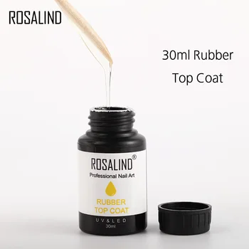 ROSALIND Base & Top Coat Geel-Lakk Heledad Küüned Geel Küünelakk Nail Art 15 ML Või 30 ML UV-Semi lõplik Küüned Gellak