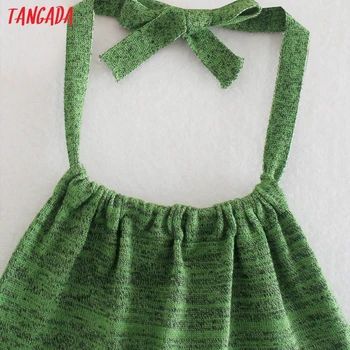 Tangada Naised Roheline Kududa Kleit ilma Varrukateta ja Backless Vintage Stiilis Naised Mini Kleidid Vestidos AB43