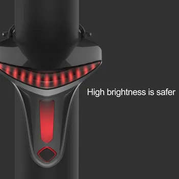 Jalgratta Piduri Andur Smart Light Taillight IP66 USB Eest Vilkuma Hoiatama Kerge Jalgratta Taillight Veekindel Ohutuse Smart Lamp