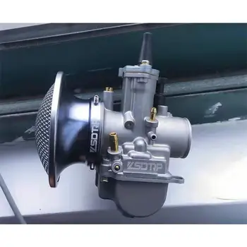 ZSDTRP Carburetor 50mm Mootorratta Air Filter Tuul Sarv Cup Sulamist Trompet koos Guaze Jaoks Keihin PWK21/24/26/28/30mm PE 28/30mm