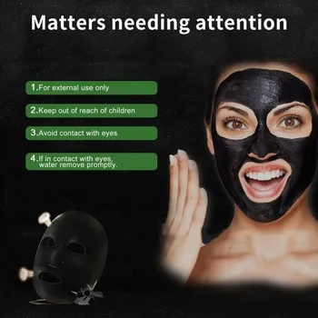 60g Must Blackhead Koorimine Mask Bambusest Süsi Blackhead Eemaldaja Pooride Puhastaja Akne Ravi sügavpuhastus, Naha Hooldus