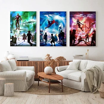Marvel Avengers Lõuendile Maali Superkangelane Ämblikmees Plakatid ja Pildid Seina Art Print Lõuend Poisid Kingitused Laste Tuba Home Decor