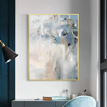 Abstract Blue Kaasaegne Stiil Lõuendile Maali Nordic Plakatid, Prindid Seina Art Pilt elutuba Kodus Seina Kaunistamiseks Cuadros